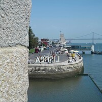 View along riverfront